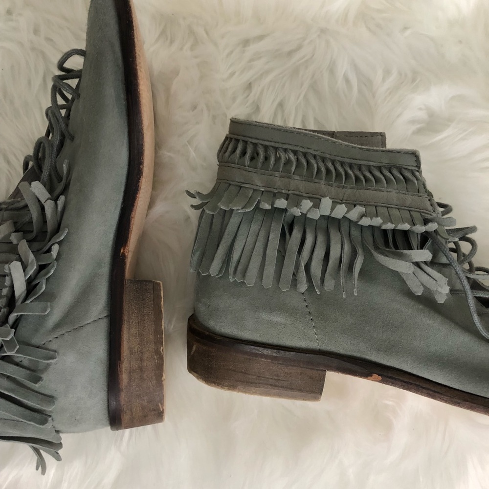 Free People Firefly Lace Up Fringe Sandal, 37 - Picture 8 of 8